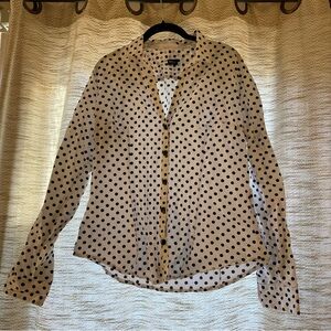 Beluva Polka Dot Button Down Shirt